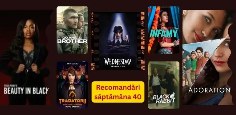 Postere ale serialelor recomandate săptămâna 40 – Adoration, Infamy, Wednesday etc.