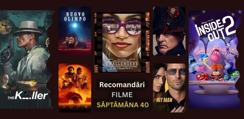 Posterele filmelor recomandate pentru săptămâna 40 – Hit Man, Dune Part Two, Inside Out 2 etc.